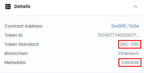 ERC1155 Semi-Fungible token with Editable metadata