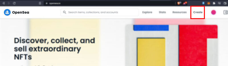 Mint NFT on Opensea