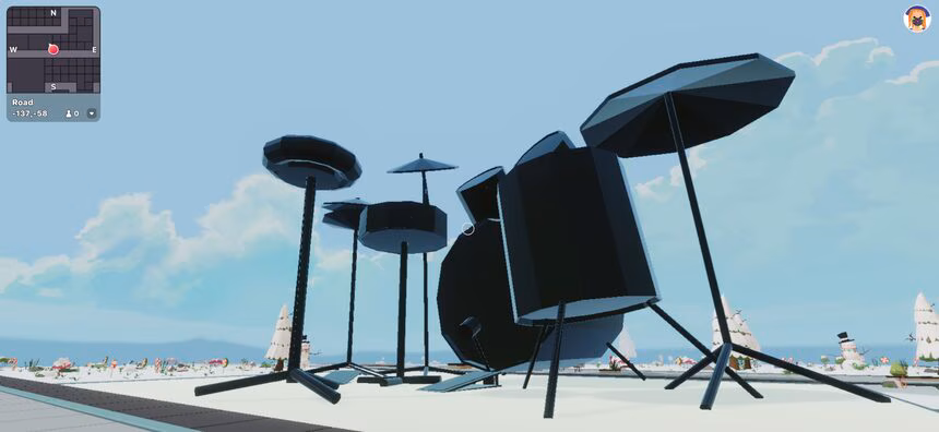 xmas decentraland drumkit