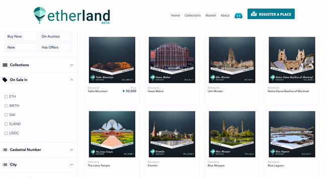 etherland marketplace
