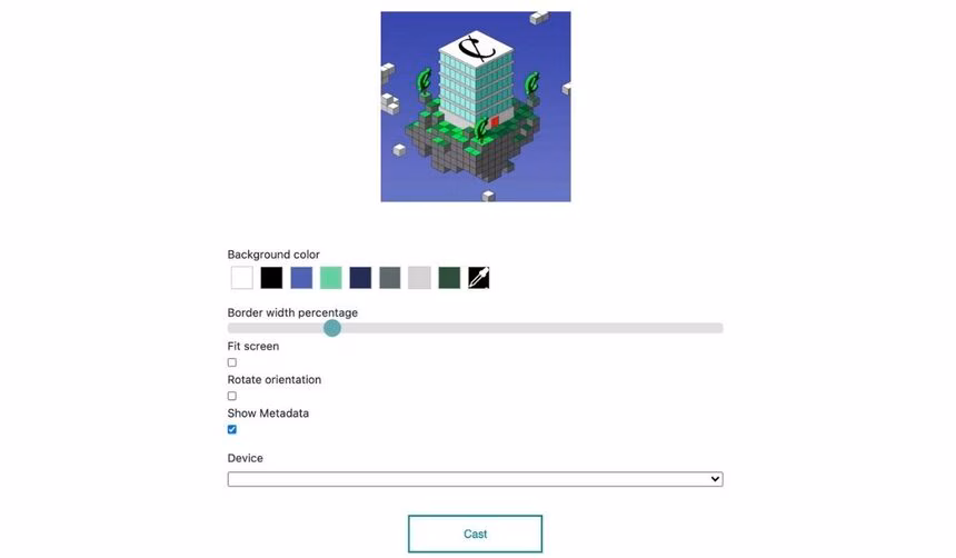 physical NFT art token cast