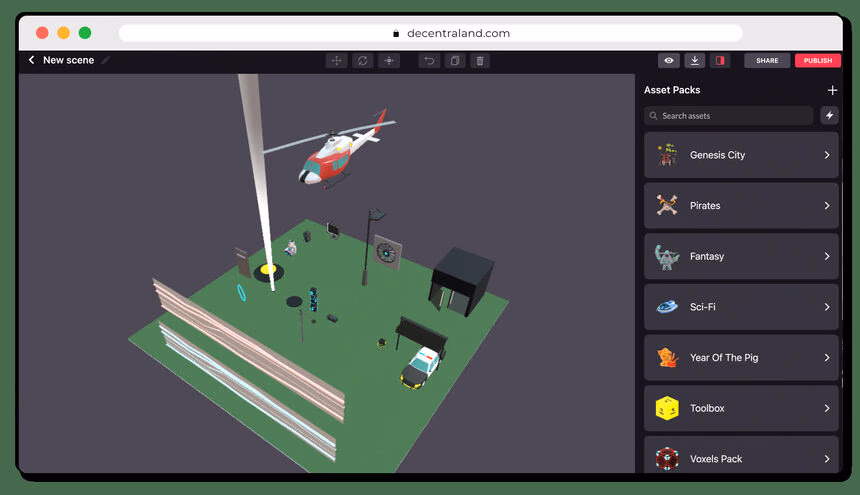 Builder Decentraland another