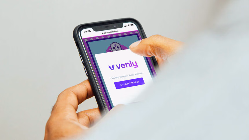 Venly Wallet action aavegotchi