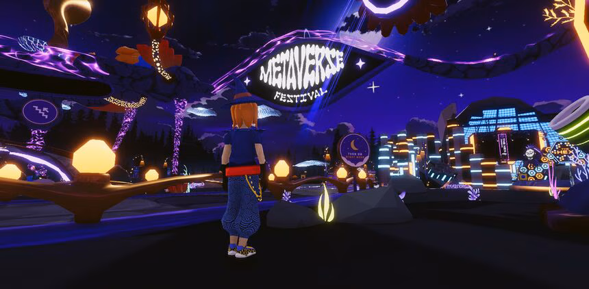 day 1 metaverse festival decentraland entrance