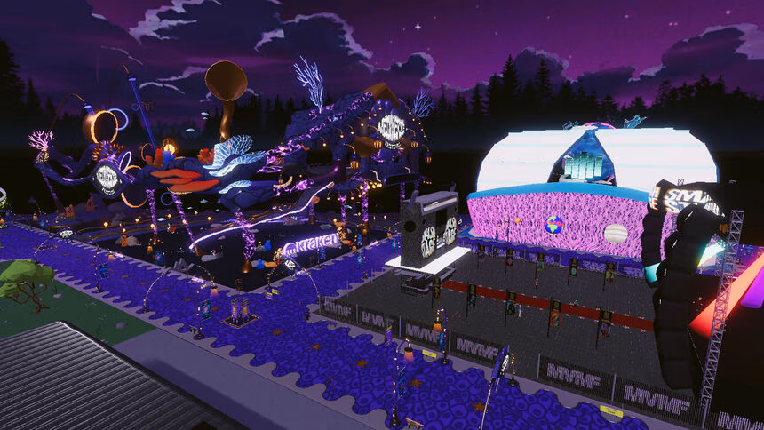 The first Metaverse Festival in Decentraland!