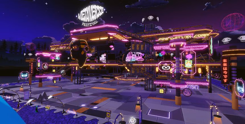 Metaverse Festival Decentraland Evolution Stage