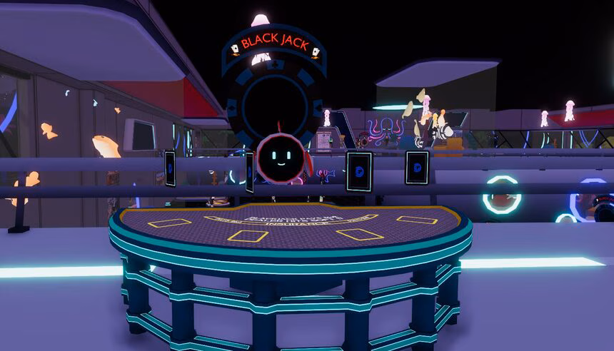 decentraland aquarium black jack
