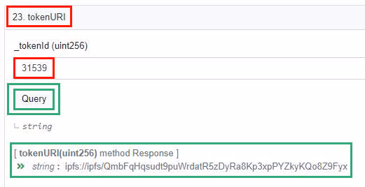 Etherscan tokenURI IPFS